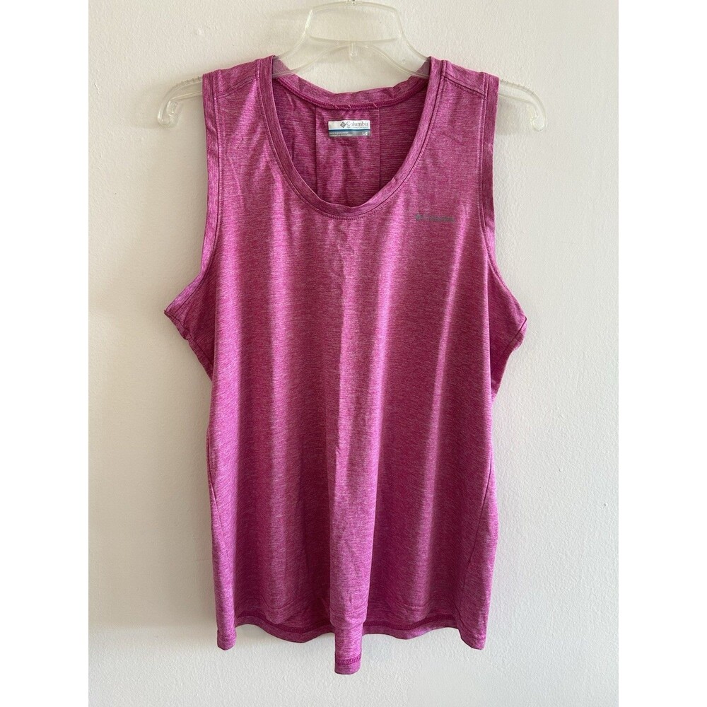 Columbia Hike Tank Top Eve Heather Pink Women’s Size L